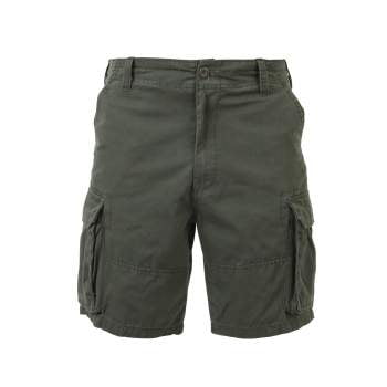 Shorts BDU Olive Green Cargo 6 Pockets Size Small =27-31inch 